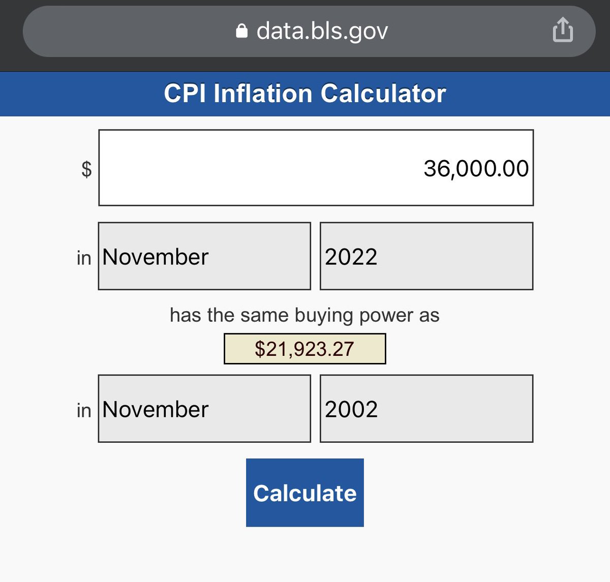 JFrizzell's tweet photo. The current minimum salary for teachers in Arkansas is $36,000. Attached is what that salary equates to from inflation 10, 15, &amp; 20 years ago. We have to do better by our educators, as well as classified staff in Arkansas public schools! #payARteachers https://t.co/1JVOchuILg