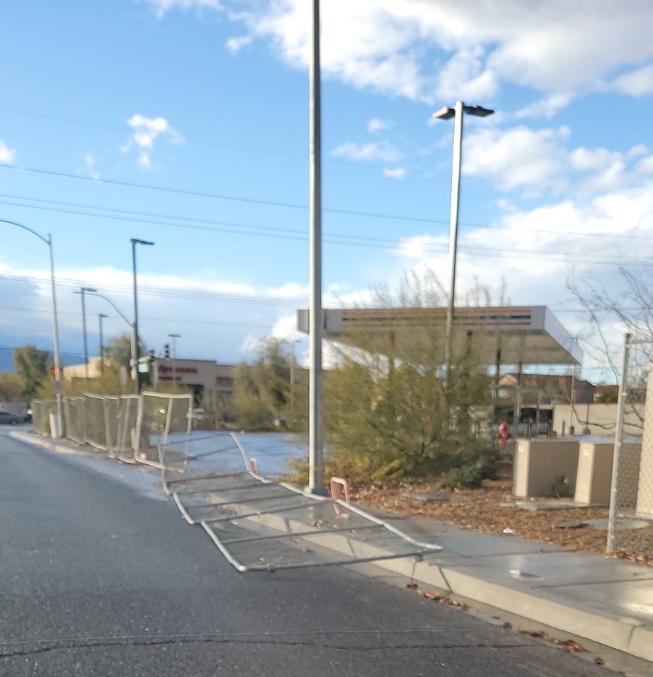 Brune4Vegas's tweet photo. Reminded today how AWESOME #Ward6 is. Neighbor @MeanMelene called to say that a business fence had blown into road. Our team contacted owner; he dispatched contractor to fix it w/in 1 hr. #GreatBizNeighbor A strong community takes all of us doing our part. #Localgovernmentworks https://t.co/OnqwKhdtQT
