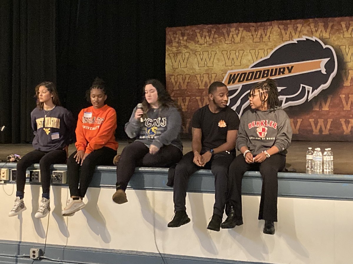 Our “fab 5” graduates … back to inspire and inform our students! #AVID4possibility