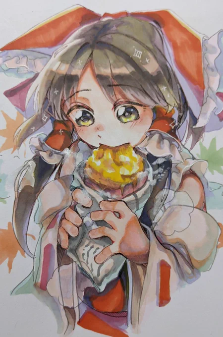 #1月6日は霊夢の日絵を用意できなかったので色々な画材で描いた霊夢さんを再載します…。 