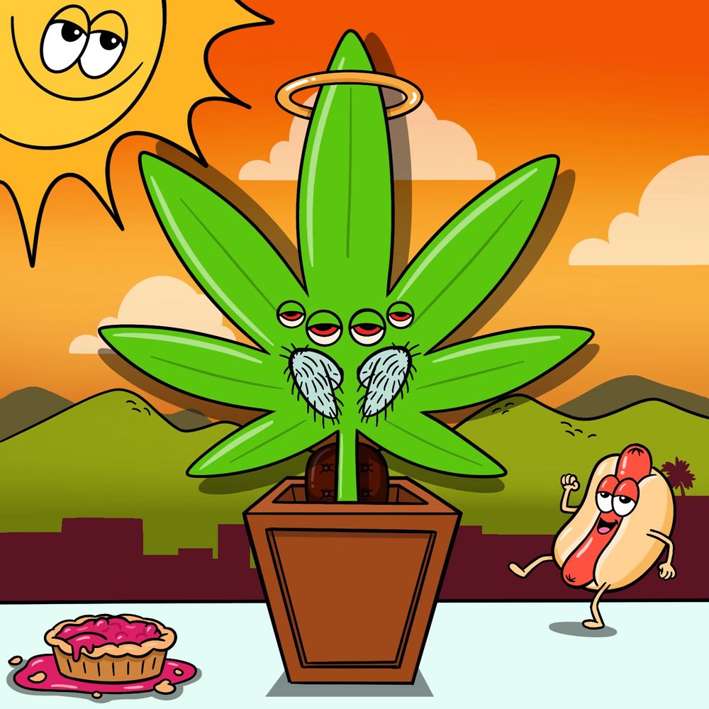 High everyone from FLWRS #1941, owned by <a href="/coolguytoknow/">DJ</a>! This holy White Widow is creeping along the mint floor in the San Fernando Valley with a dancing hot dog! 🕸️🏜️🌭🪩