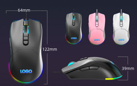 Figetech's tweet image. DPI: 1200-2400-3200-7200-12800 
 High-end wired gaming mouse with RGB