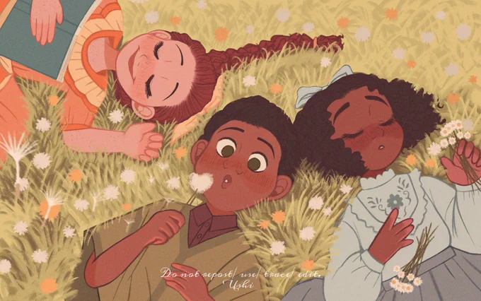 Hi, I'm Sara aka Ushi and I'm looking for work as a color designer in the animation industry! If you're interested, please reach out to me at saranakada418.com! My portfolio is  
