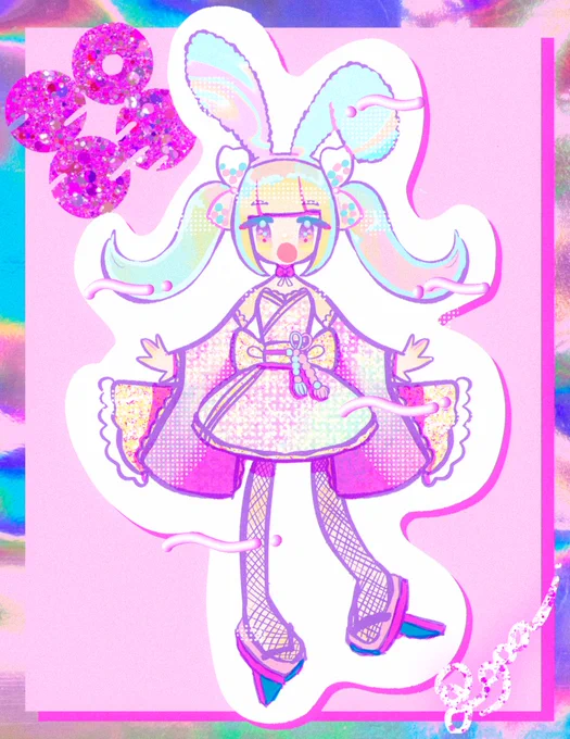 #色の日 パステルでビビッドな絵を描いています 