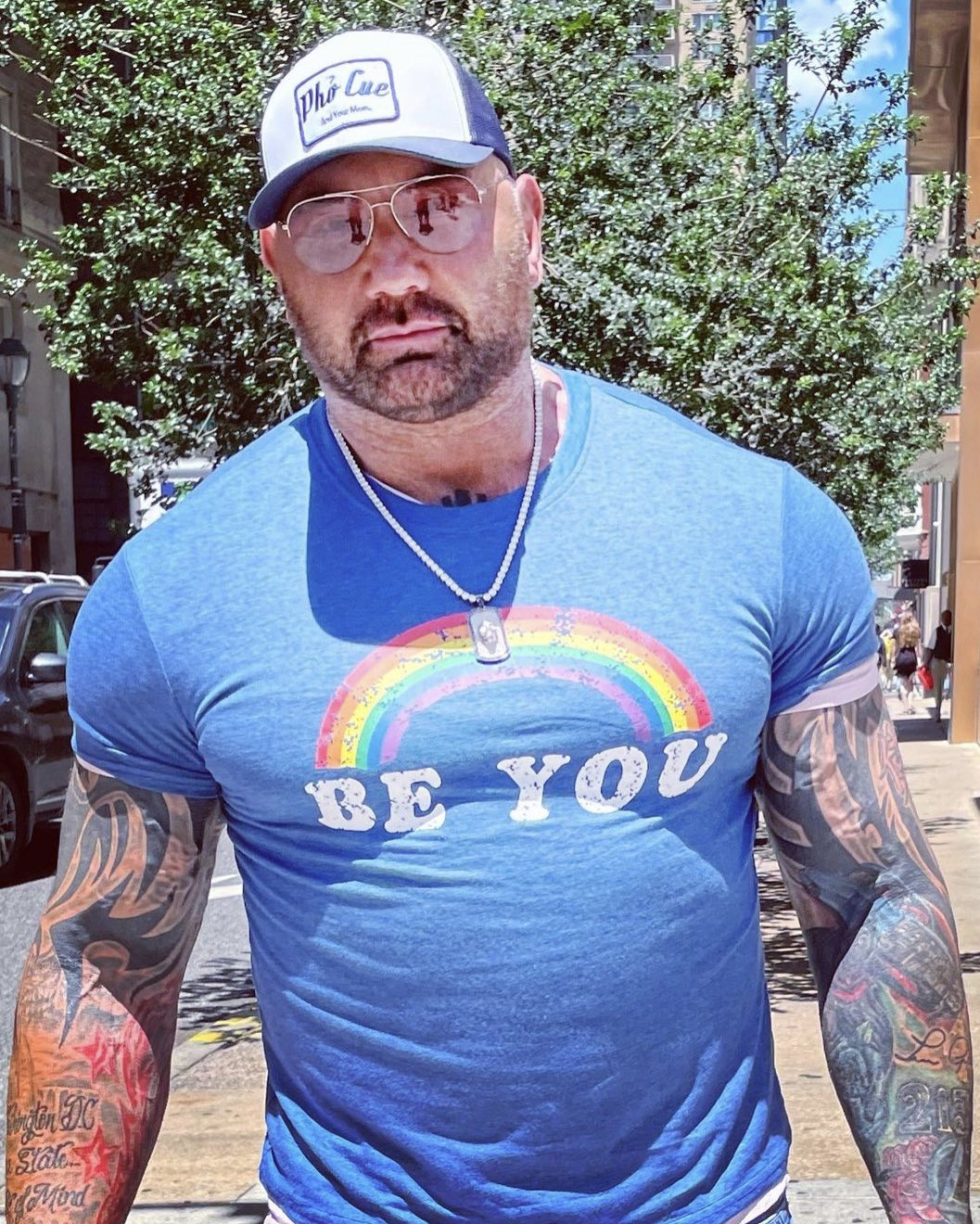 Dave Bautista Covered Up A Tattoo Because Of A Homophobic Friend