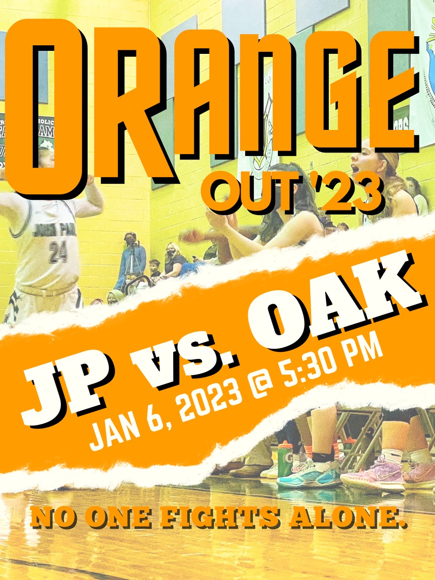 Come out to SJPG for our Orange Out to benefit Leukemia Awareness.  Tickets can be bought at jpthegreat.booktix.com/dept/athletics or $15 cash at the door.  <a href="/InsideNoVA/">InsideNoVA</a> <a href="/novahoopsCom/">Novahoops.com</a> <a href="/InsiderExposure/">InsiderExposure</a>
