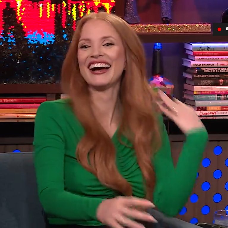 jessica chastain on playing celia st james in netflix's film adaptation of the seven husbands of evelyn hugo:

“i do know that there's an online thing about it. sure, send me a script!”
