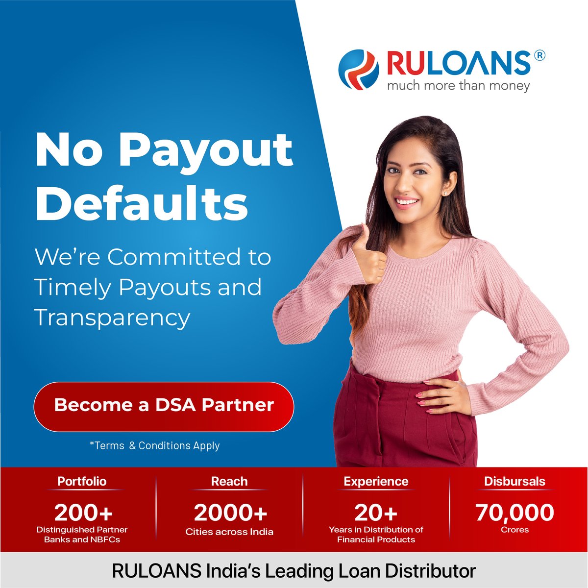 RuLoans's tweet photo. Be a DSA partner with Rulaons.
Contact us.

#ruloans #loandistributors #personalloan #loan #Insurance #Creditcard #NFBCs #banking #businessloan #financialgrowth #finance #sathchalengeaagebadhenge #personalbanking https://t.co/gXPvGjbU0a
