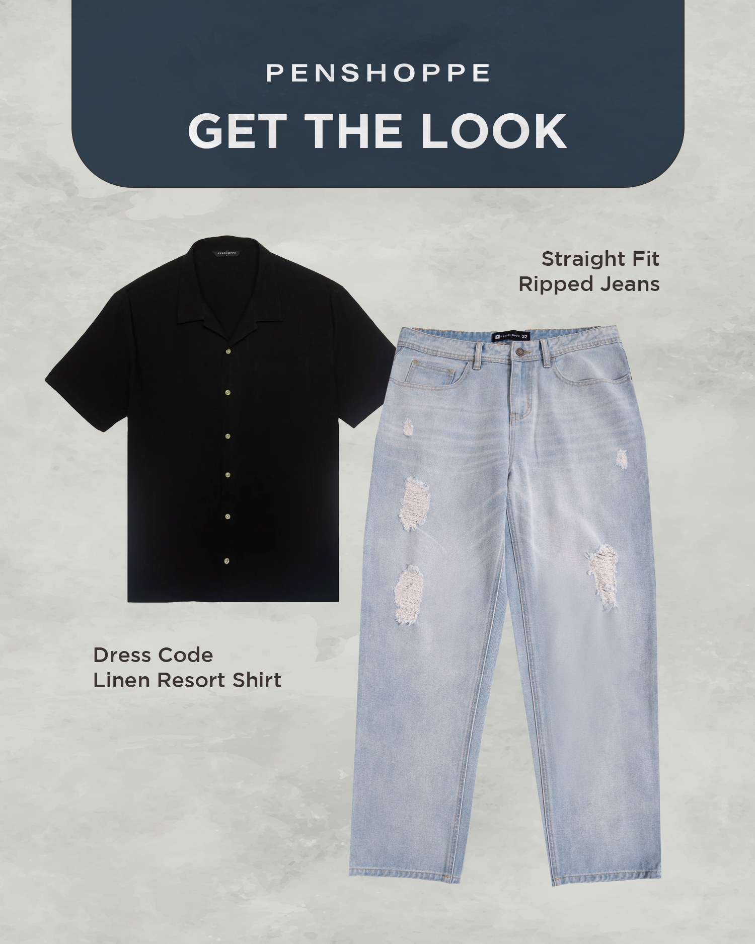 PENSHOPPE on X: "On basic button-down shirts and ripped jeans your best friends. 🤝 Get the look as seen on HAECHAN:🌐 https://t.co/dMvf4gQbfI Also available on Shopee, Lazada, Zalora,