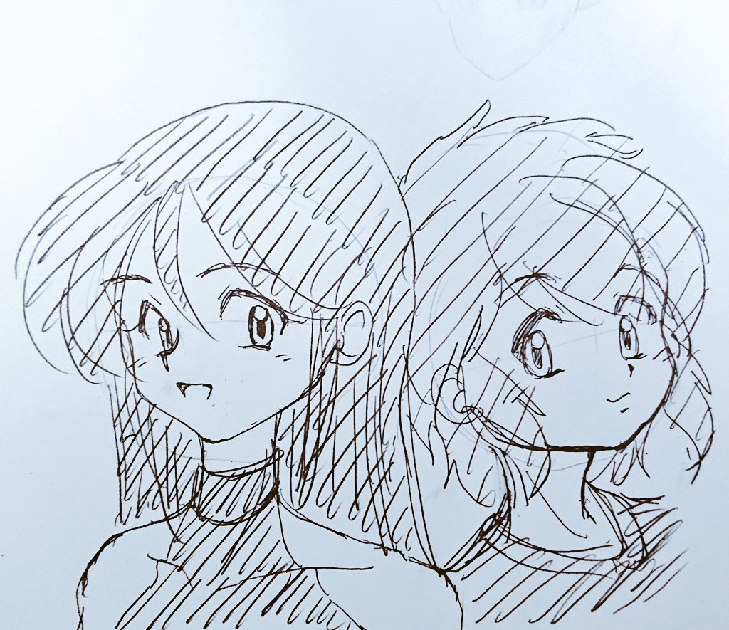 今日のお昼のお絵描き
鉛筆一本紙一枚♪ 