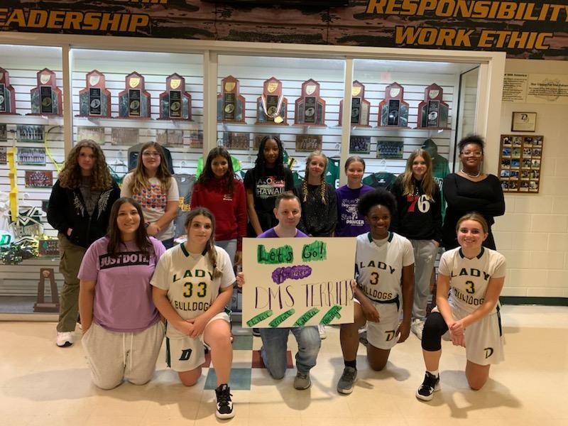 tearsmdd's tweet photo. Great night out with the @DeLandMiddle Girls Basketball Team supporting @DeLandAthletics and our former DMS players.  Thanks to @delandbulldogs  for sponsoring us. https://t.co/HnO5pP8tWY