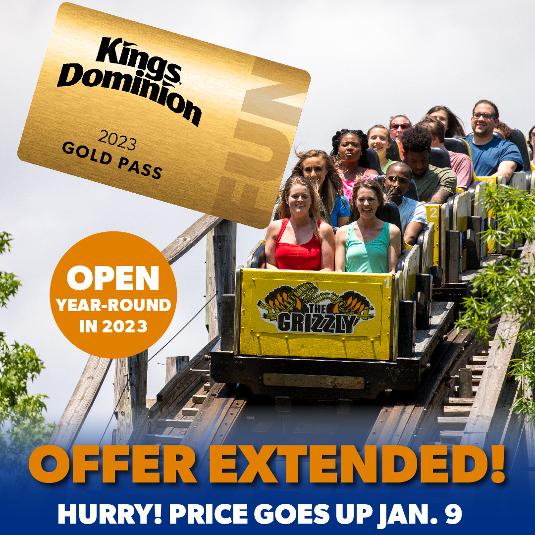 Kings Dominion on Twitter "Ride the newly restored Grizzly all season