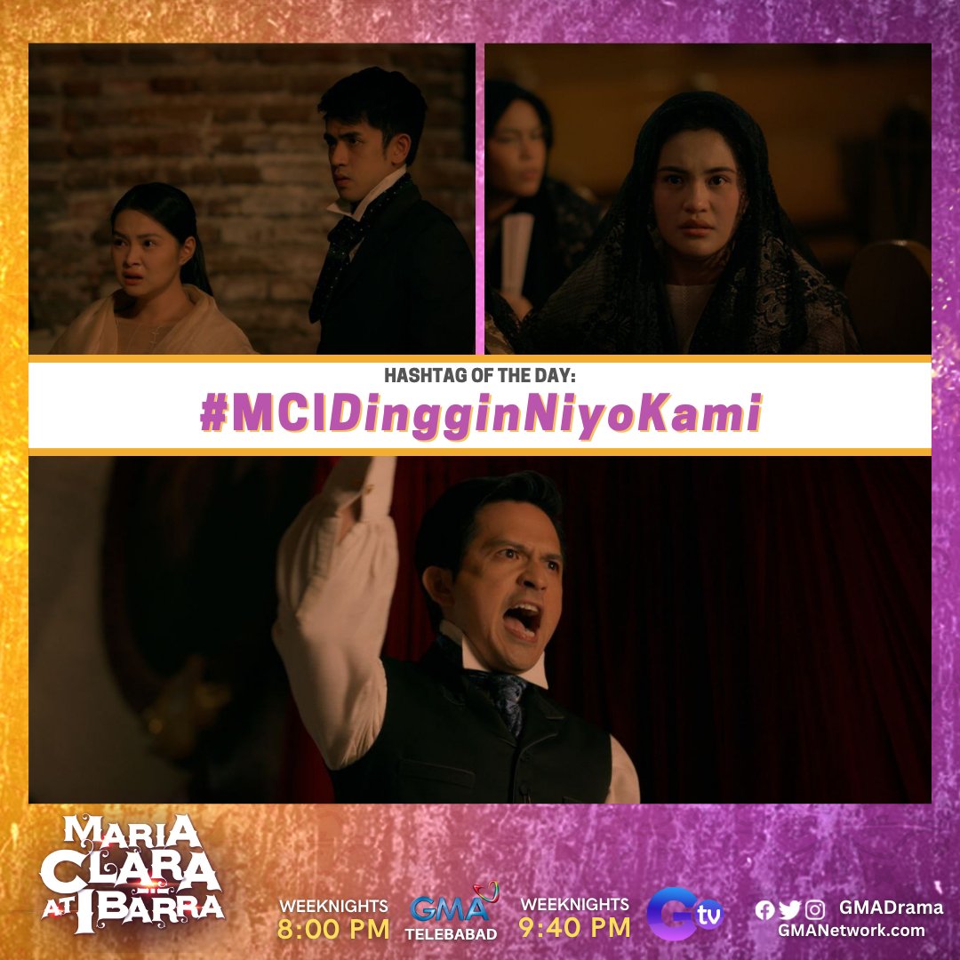 GMADrama's tweet photo. Mga Kapuso, #MCIDingginNiyoKami. Hindi n'yo dapat palampasin ang #MariaClaraAtIbarra ngayong gabi! 😳 https://t.co/MjrEhTLvhS