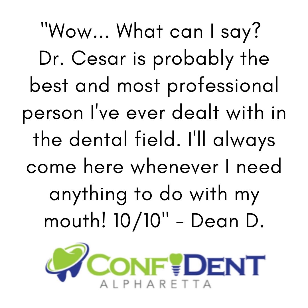 ConfiDenT_LLC's tweet photo. #Thankful -- we're feeling grateful today for a review like this from one of our awesome patients! Thank you, Dean! #ConfiDENTalpharetta #DrCesar https://t.co/YepdCgbFrf