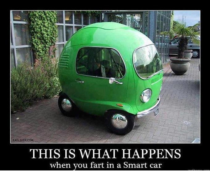 efevans's tweet photo. In a subcompact #BadTimesToBreakWind https://t.co/hc84fRrh3z