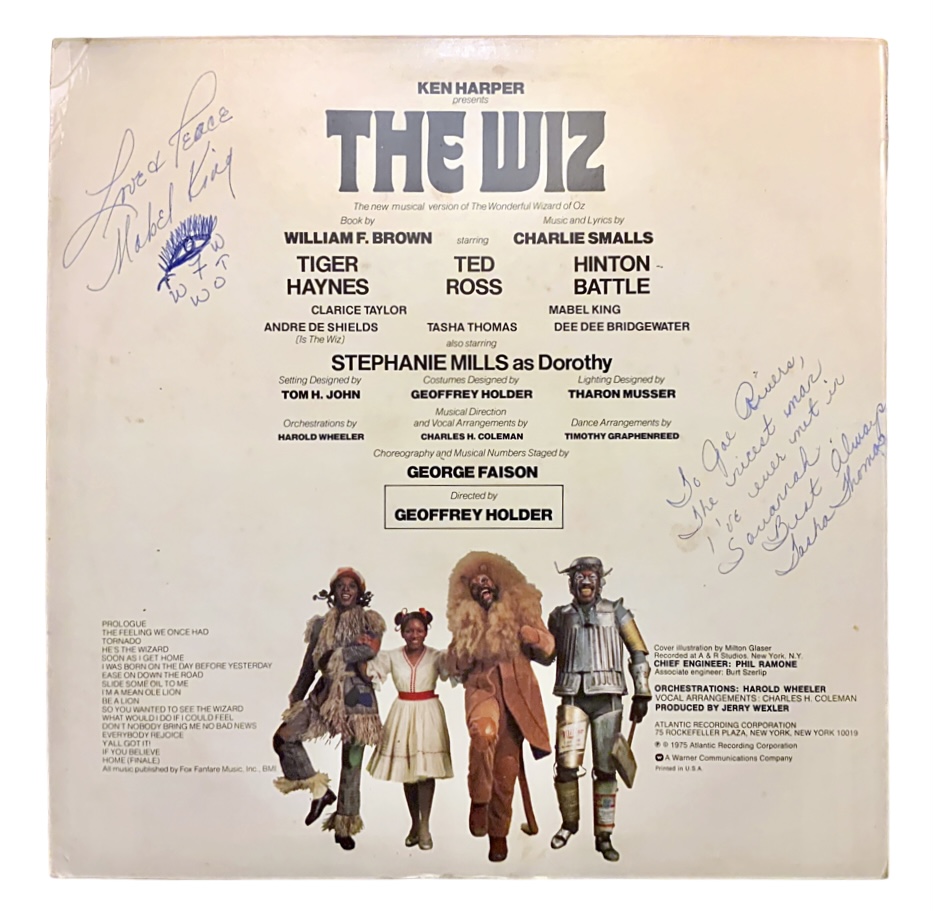 staytoonedfolks's tweet photo. #TheWiz, a #Broadway musical retelling of L. Frank Baum’s #TheWonderfulWizardofOz featuring an all-black cast, opened at the Majestic Theatre #OTD in 1975.
DJ copy of the Original Cast Recording album, signed by #MabelKing (Evillene) & #TashaThomas (Aunt Em), from our collection. https://t.co/OQKynorKIE