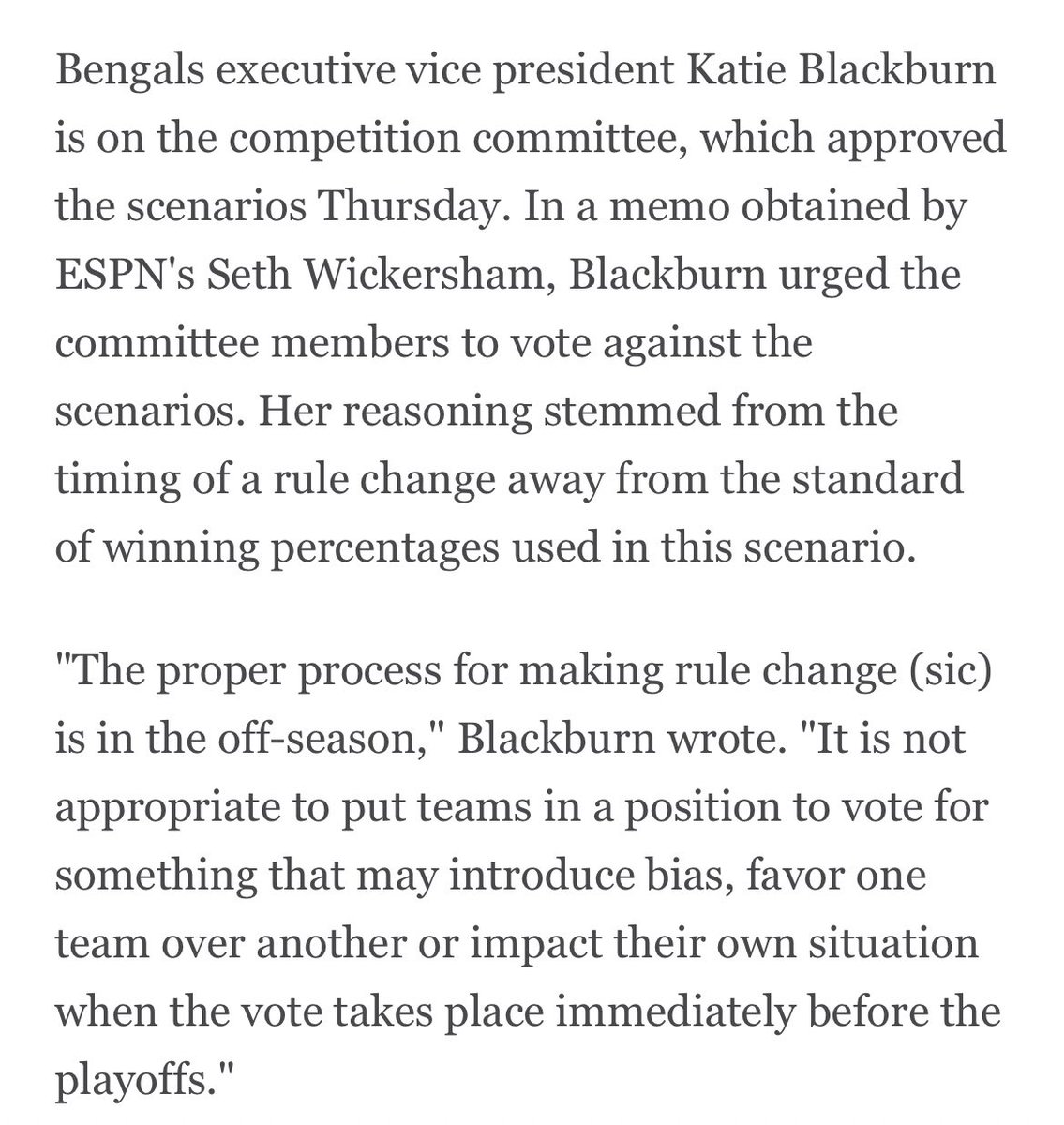 Katie Blackburn has spoken