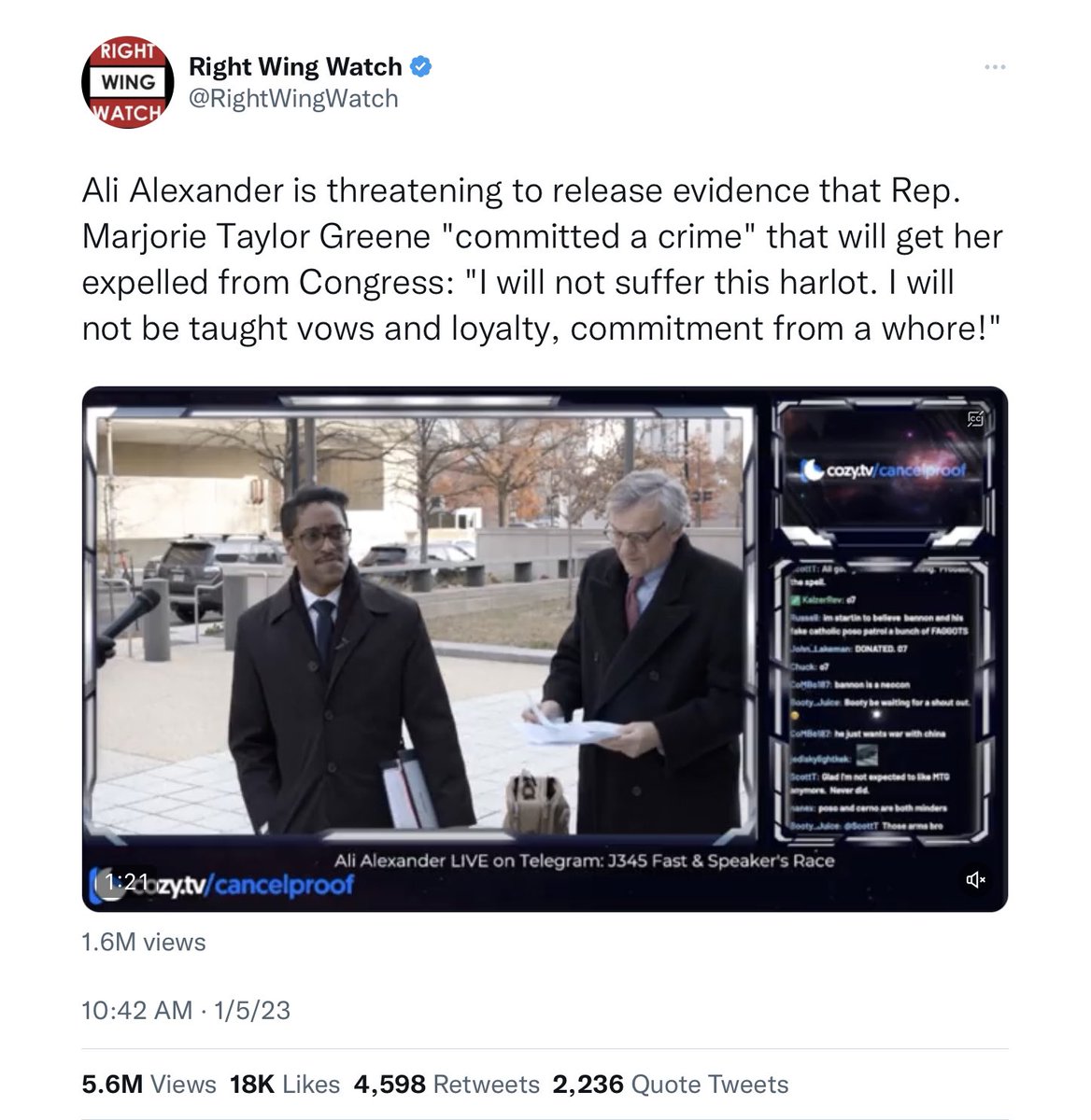 axidentaliberal's tweet image. McCarthy lost his 11th #Speakerofthehousevote

Gaetz nominates Trump for #Speaker &amp;amp; attacks Trey Gowdy

#AliAlexander calls Marjorie Taylor Greene a criminal

Matt Schlapp accused of sexual harassment

And Tomi Lahren whines about a “circus”

Looming over all

One prescient tweet