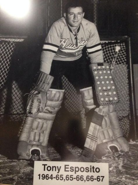 Tony Esposito of the Michigan Tech Huskies. Tony O was a 3x All American and was named to the 1st Team NCAA All-Tournament Team in 1965. He was also a NCAA champion that year as the Huskies won it all. 
<a href="/mtuhky/">Michigan Tech Hockey</a> #mtuhky