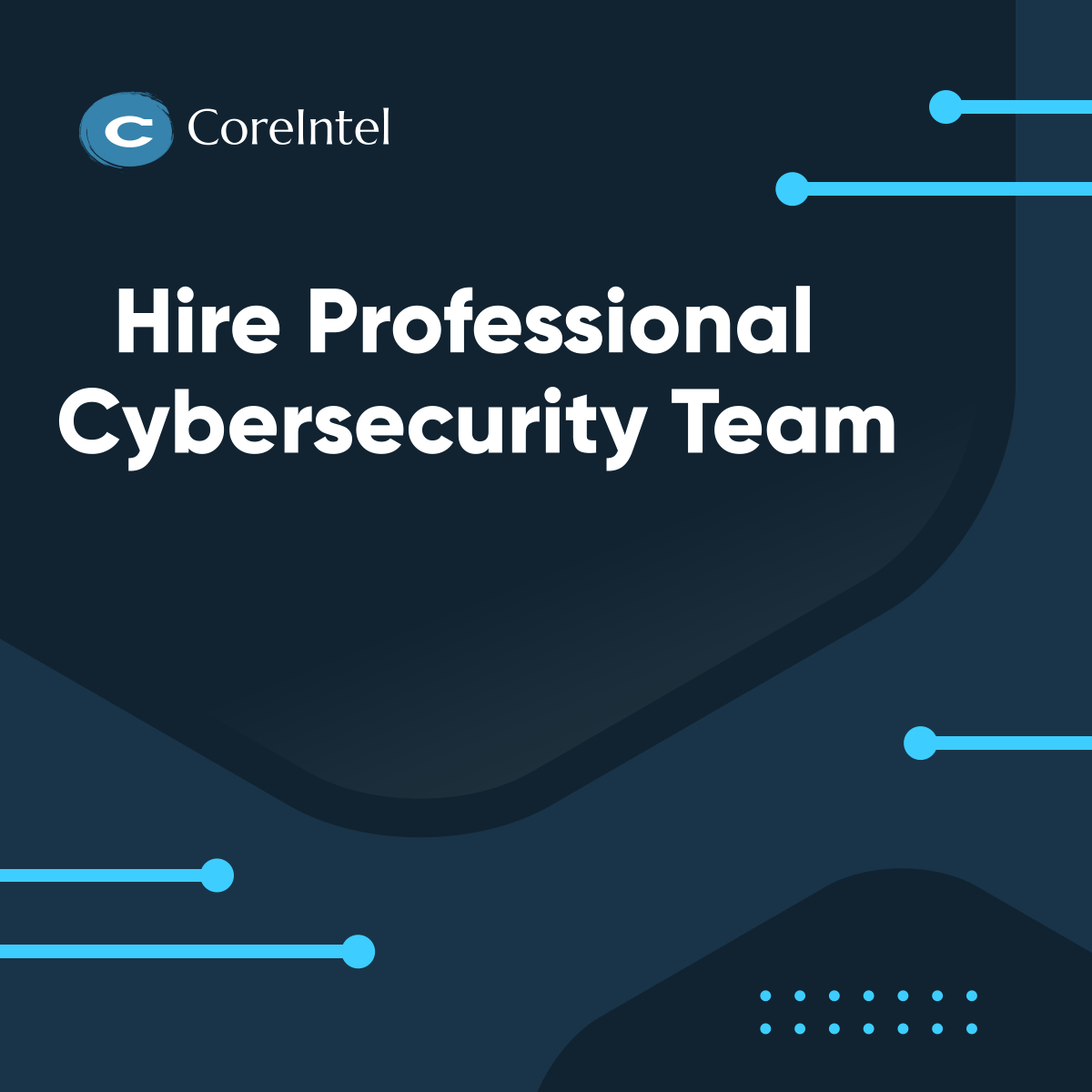 CoreIntel has the experts you need in your cybersecurity team. You should have developed a system of processes to authenticate the validity of each user access. It is the job of the team to do that purpose. Reach out to us today.

#ITSupportServices #CybersecurityTeam #CroftonMD