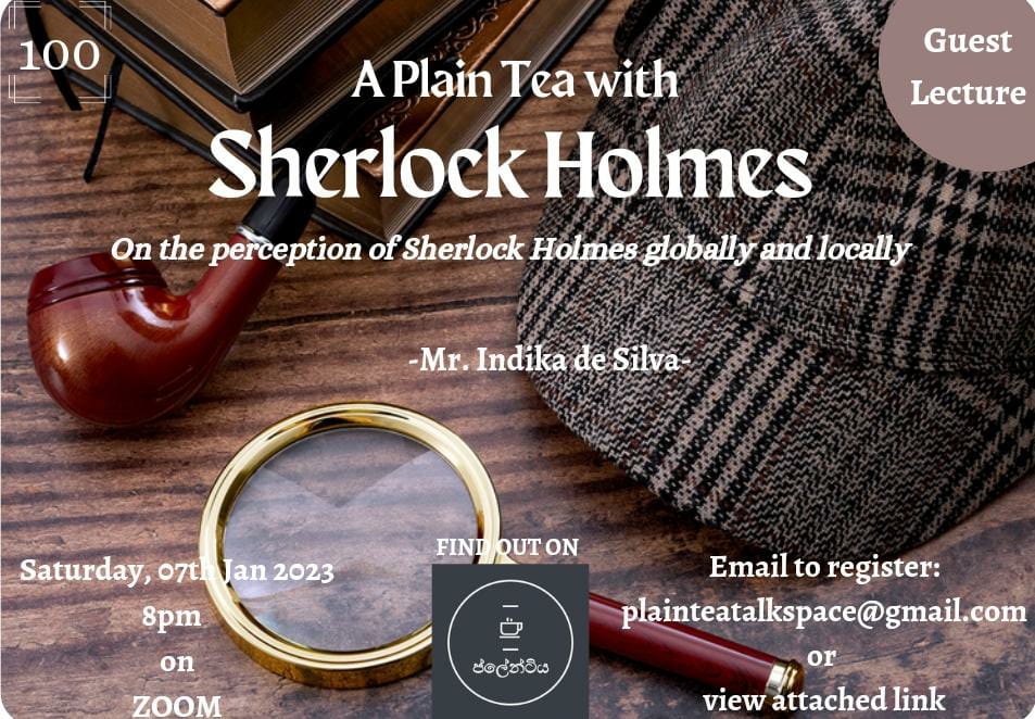 saintgif's tweet photo. Please join and hear me talk about Sherlock Holmes on Saturday the 07th of January, at 8.00 PM (SL Time) 

Zoom link

https://t.co/ag50qfNoZ4 

Meeting ID: 830 1376 1076
Passcode: 693950 https://t.co/VUjnh7aHOZ