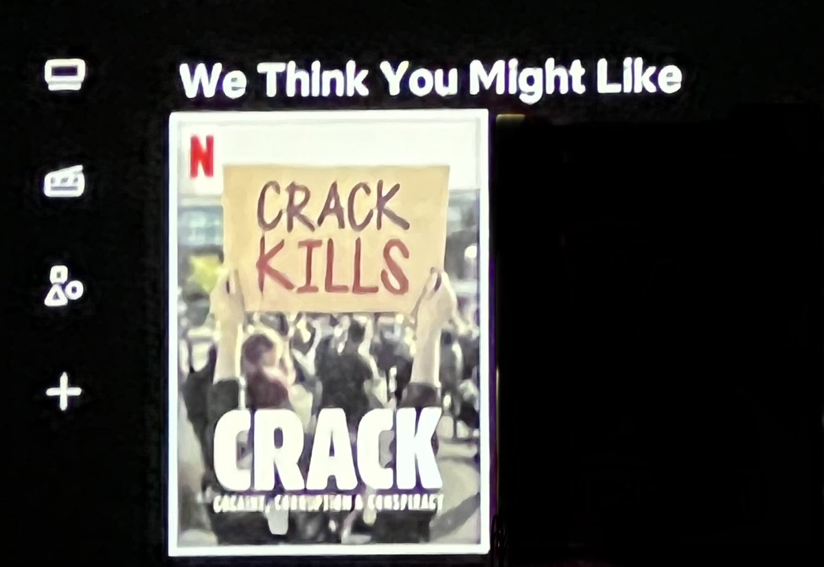 VegasLisaP's tweet image. Netflix thinks I might like what? #justsayno #crackiswhack