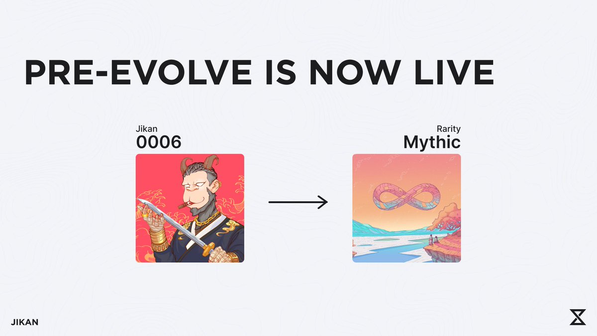 JikanStudios's tweet image. It's time to take the first step in evolution. 

Pre-Evolve your Jikan. 

pre-evolve.jikan.so

How does it work? 🧵