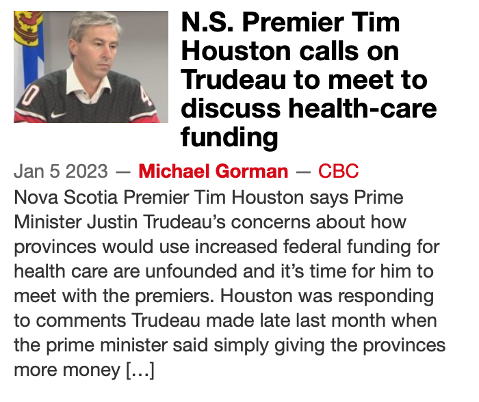 “Unfounded.” Remind me: How many provinces did we watch put federal pandemic dollars directly onto their bottom lines to generate a surplus rather than addressing their healthcare needs? How many provinces put that six percent escalator entirely into healthcare for a decade?