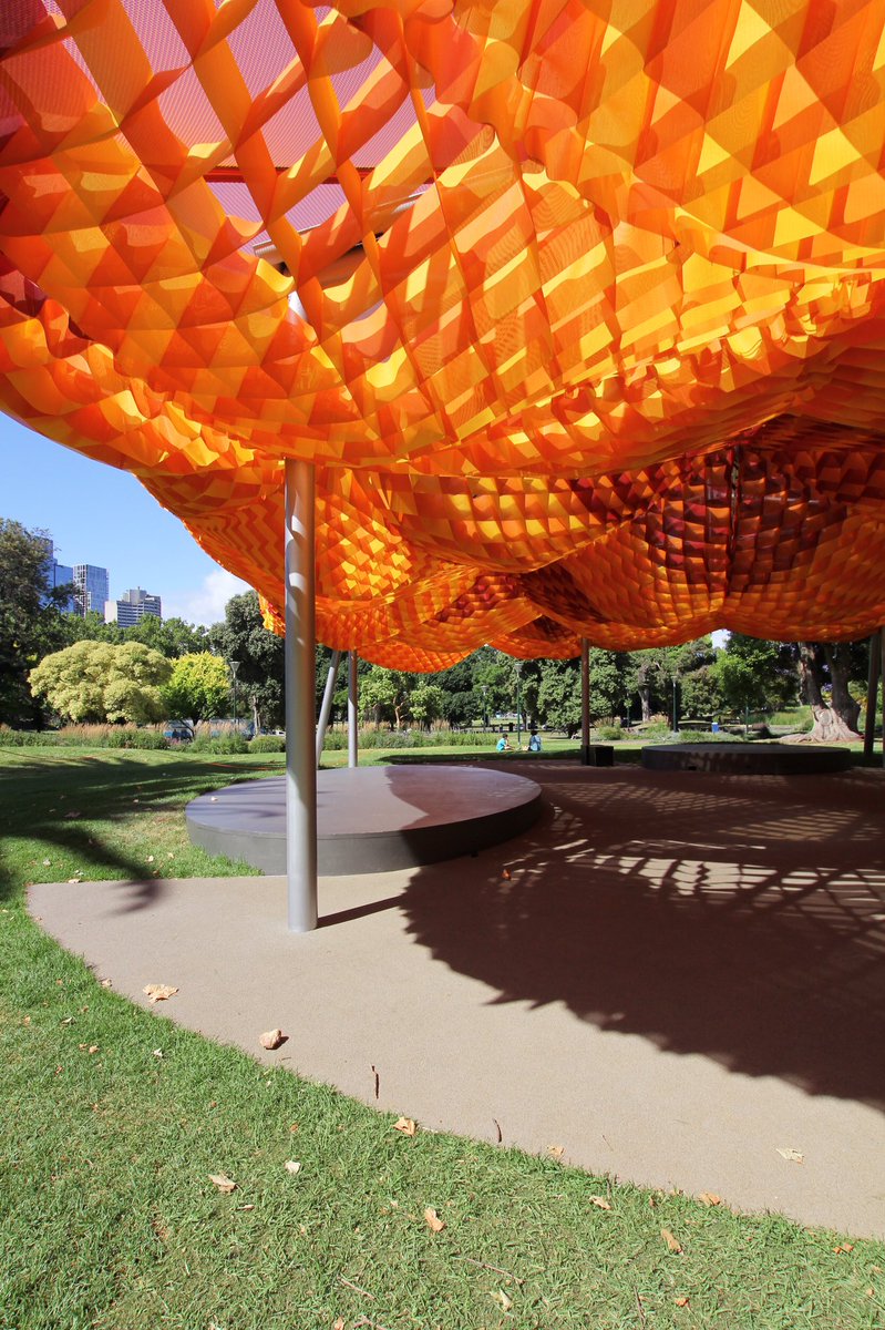All(zone)’s M Pavilion 2022 at Queen Victoria Gardens in Melbourne #pavilion #publicart