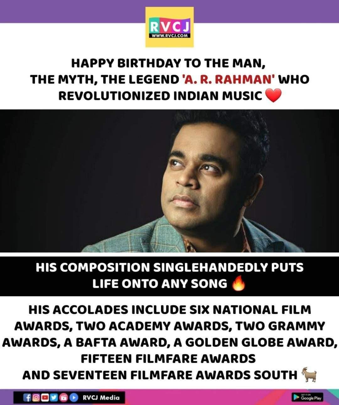 Happy Birthday A. R. Rahman      