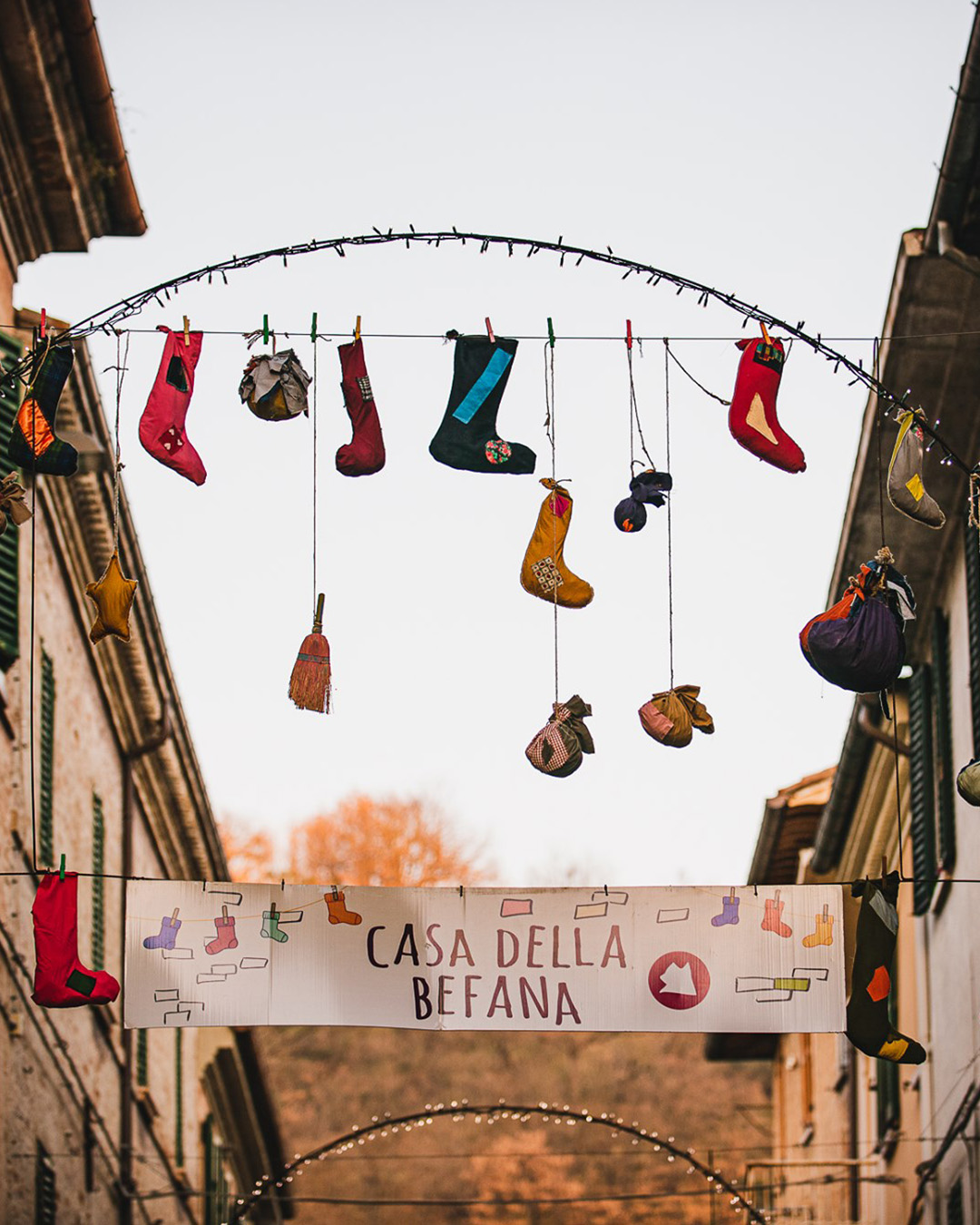 Befana festival in Urbania - Epiphany in Italy 