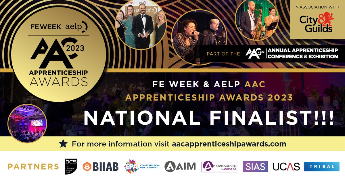 🤩 NATIONAL FINALISTS

<a href="/ManMetUni/">Manchester Metropolitan Uni</a> shortlisted as finalists in three categories at the <a href="/FEWeek/">FE Week</a> and <a href="/AELPUK/">AELP</a> AAC Apprenticeship Awards 2023.

⭐Apprenticeship Provider
⭐Care Services Apprenticeship Provider
⭐Digital Apprenticeship Provider

🔗 feweek.co.uk/finalists-for-… #AACAwards