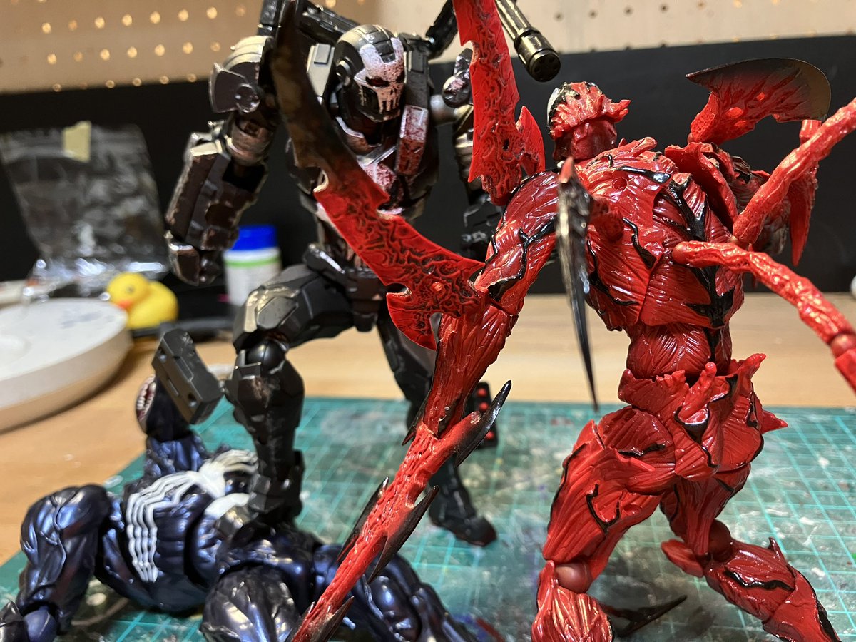 k99451275's tweet image. アメイジングヤマグチ　ウォーマシンを塗装してパニッシャーウォーマシンにしました
#アメイジングヤマグチ
#パニッシャー
#ウォーマシン