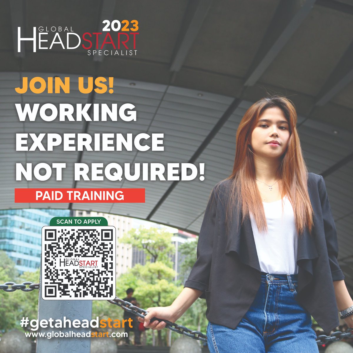 GlobalHeadstart's tweet photo. We're accepting High school Graduates, College Undergrad, Fresh graduates, career shifters with No Call Center Agent Experience. Apply now at  https://t.co/Qrfkmu16fd

#GetAHeadStart #2023 https://t.co/ZQuHBnAhAp