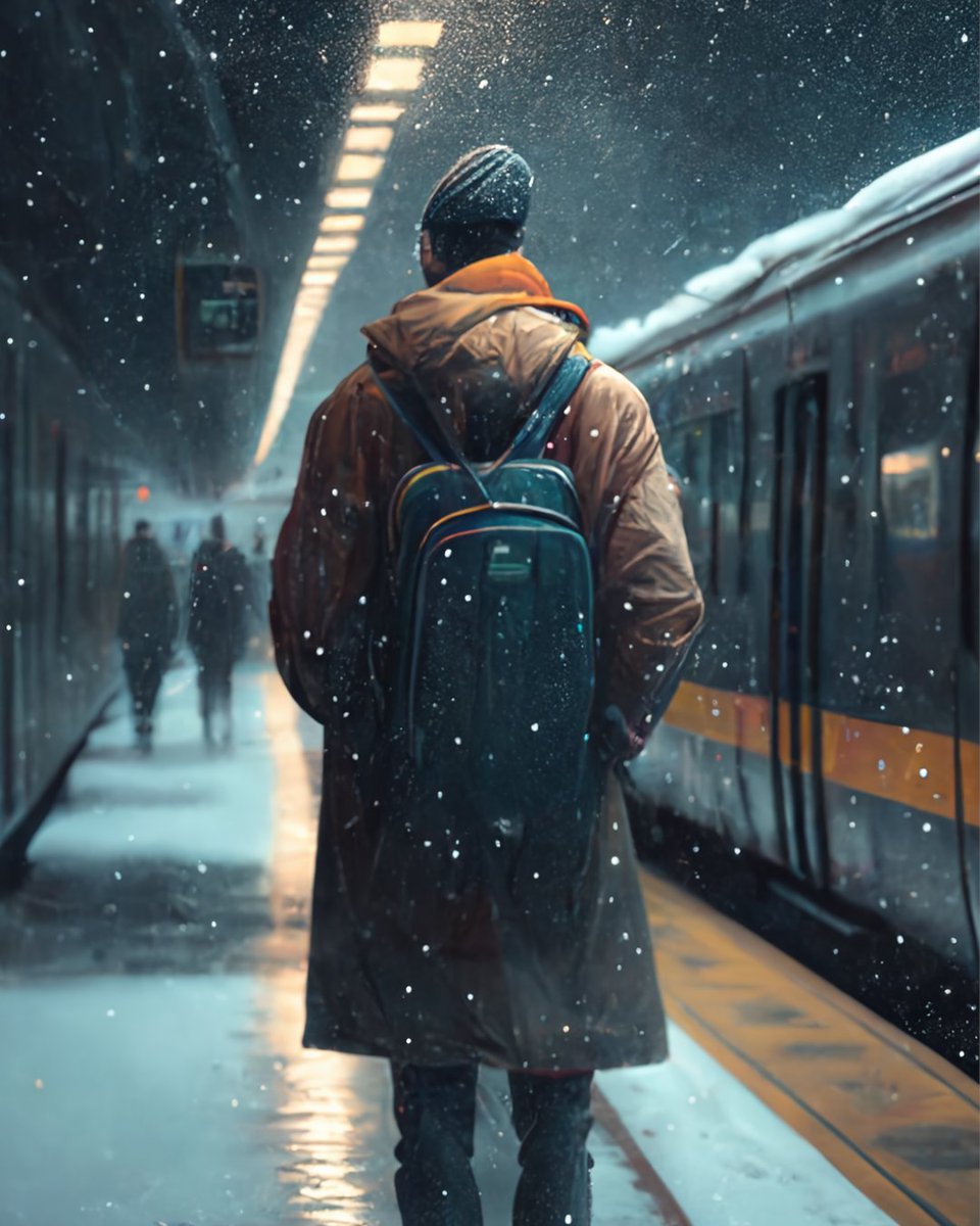 humdelhi's tweet photo. Their evening stroll on a snowy day!

As the cold wave hits the city, I used some AI to imagine a few scenes in which the humans of Delhi are able to embrace the cold.

#humansofdelhi #coldwave #midjourney https://t.co/UchnQ7XA6N