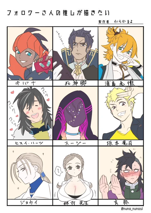 描けたよ～😶
#フォロワーさんの推しが描きたい 