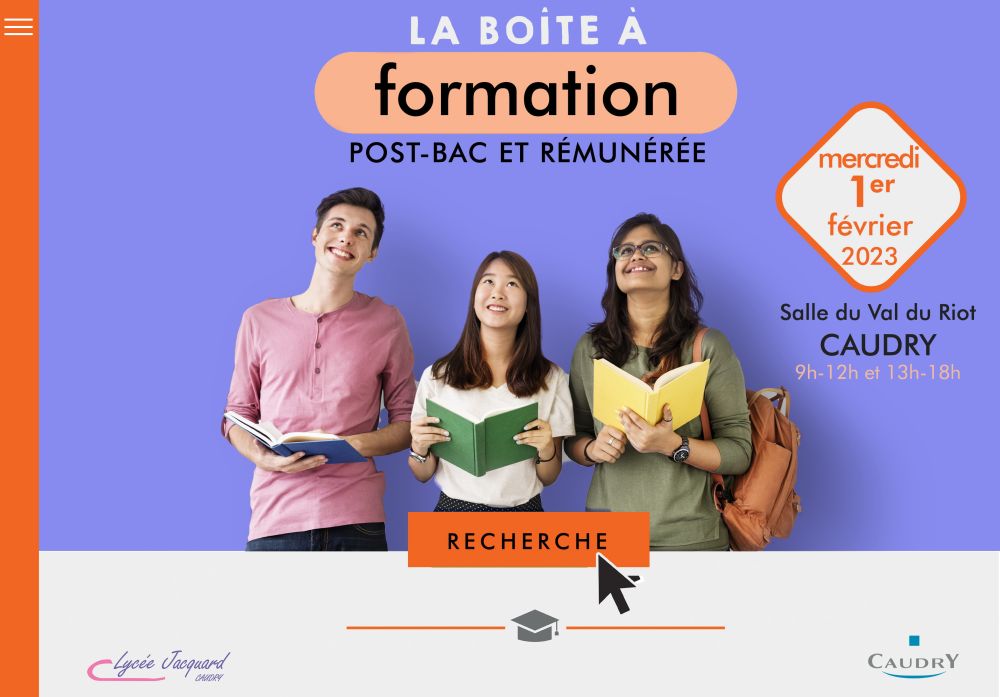 #TousMobilisés #Formations
📢🎯
Quoi ?  La Boîte à formation
Où? Salle du Val de Riot Caudry
Quand?  Le Mercredi 1er Février 2023
Pour qui? Pour toute personne en recherche de formation, lycéens, étudiants, demandeurs d'emploi...
<a href="/JasniakSandrine/">Sandrine MASSON (JASNIAK)</a> <a href="/VilleDeCaudry/">Ville de Caudry</a>