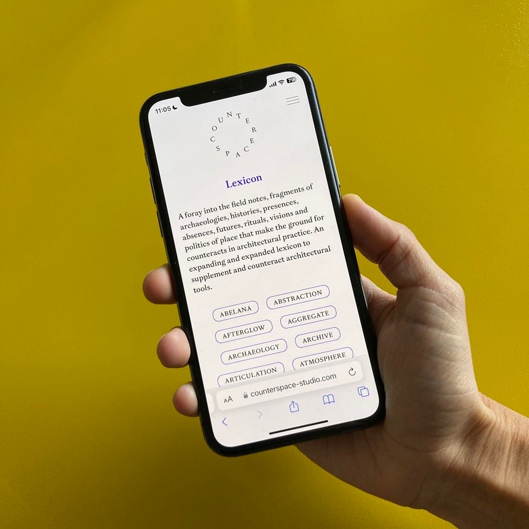 Head over to our newly launched website 🌐➡ counterspace-studio.com 👀 to learn more about our practice, upcoming projects and our expanding and expanded lexicon to supplement and counteract architectural tools.