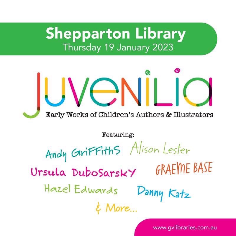 SHEPPARTON meet Andy Griffiths of the best selling 13 Storey Treehouse books

I have the legendary Andy coming to join me for the launch of our Juvenilia exhibition in #shepparton 

Purchase a book for signing, take a selfie or just have a chat

6pm, free and all welcome