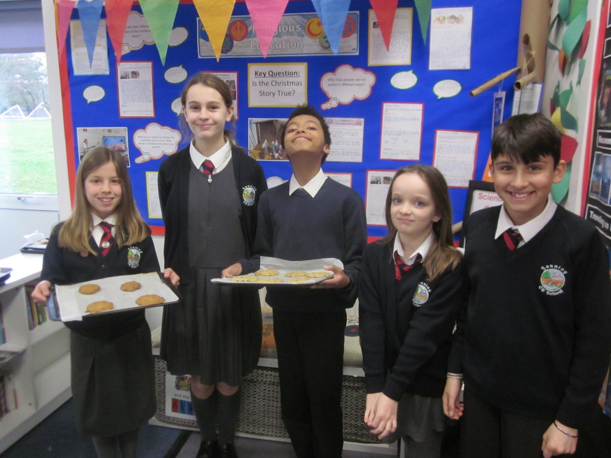 sonningprimary's tweet photo. Year 5 have been using their maths skills, by scaling up and scaling down quantities of recipe ingredients. This resulted in some very yummy chocolate chip cookies. #MathsSkillsForLife #Scaling #MultiplicationFacts https://t.co/Q1W4pbPrfQ