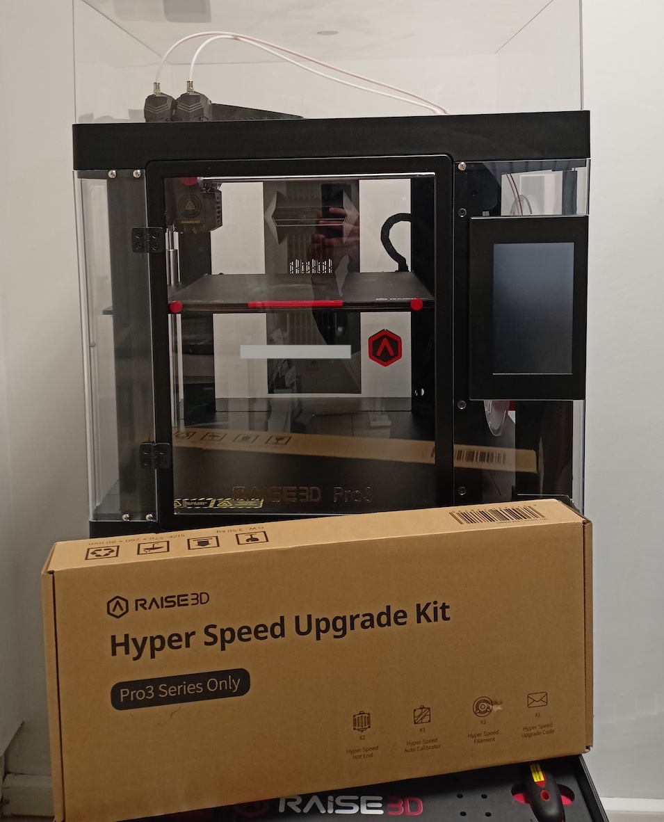 imprimante3DF's tweet image. Arrivée du kit Hyper Speed Upgrade pour la @Raise3D Pro3 du showroom. Installation en cours. Nous vous tiendrons informé des premiers tests...

Bonne année à tous !

#FFF #FDM #fabricationadditive #3dprinter