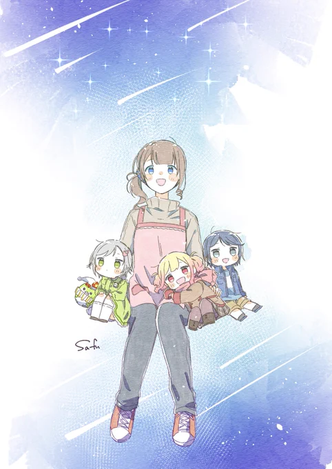 穂波ママと天体観測(レオニ同人アンソロジー「 #あの日の星に願いを 」寄稿作品) 