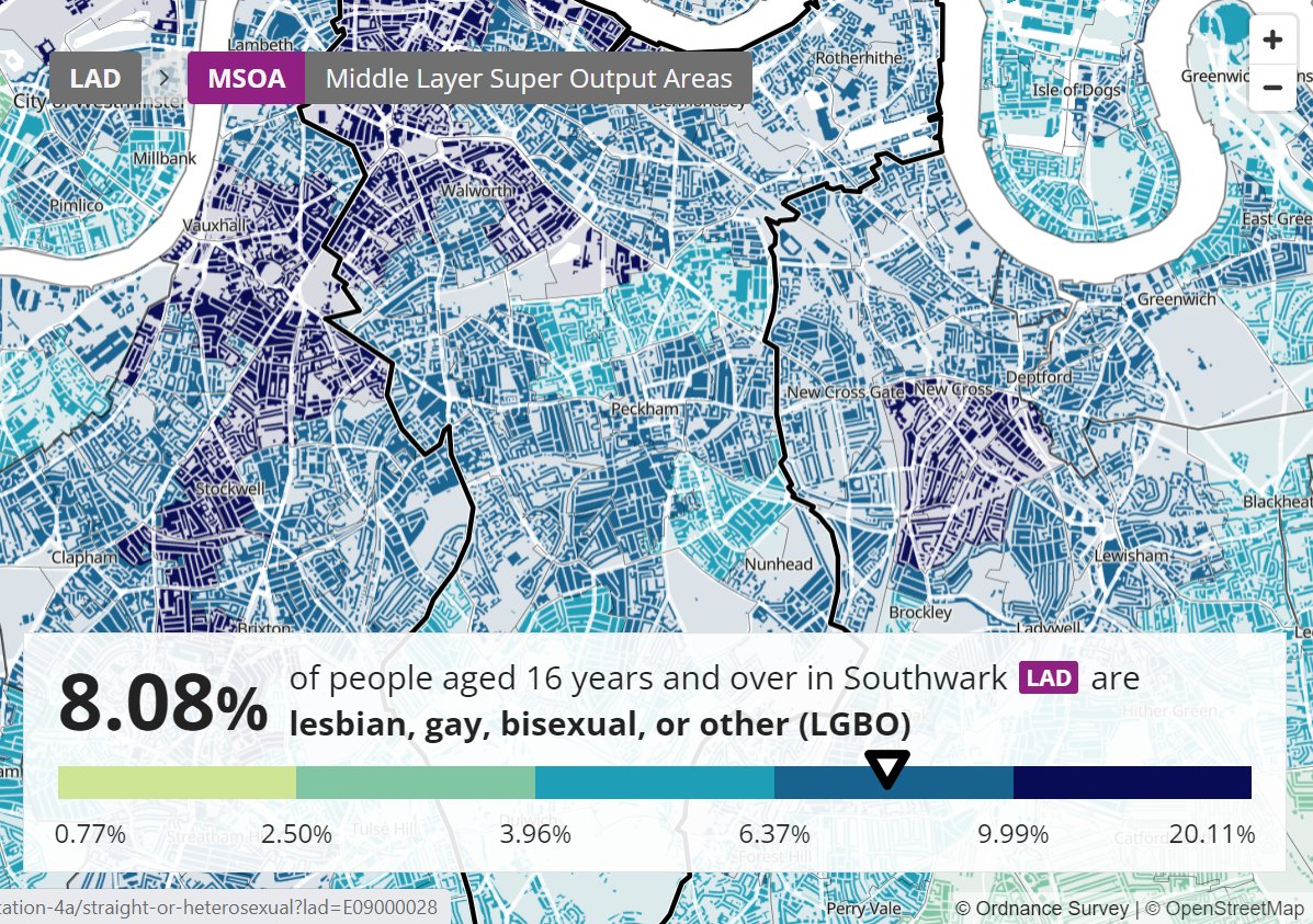 📊Today, for the first time, the <a href="/ONS/">Office for National Statistics (ONS)</a> has published census data on sexual orientation and gender identity. You can view these datasets now on #CensusMaps
ons.gov.uk/census/maps/ch…