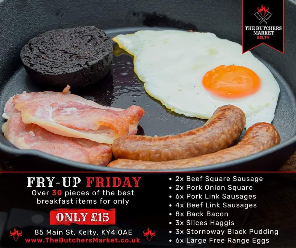 We're back with Fry-up Friday! 🥓🍳 Get over 30 pieces of everyone's favourite breakfast items for only £15👀 From our hand pressed square sausage to the famous Stornoway Black Pudding you'll find everything you need in this deal for a perfect weekend fry-up! 😋

#keepingitlocal