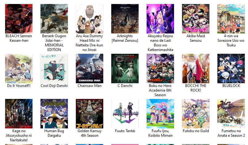 مُجلّدات مُصوّرة لأنميات الخريف 2022 + الشتاء 2023

التحميل:
الخريف 2022
mega.nz/file/s94XmDIJ#…
.
الشتاء 2023
mega.nz/file/JxIFFQzS#…