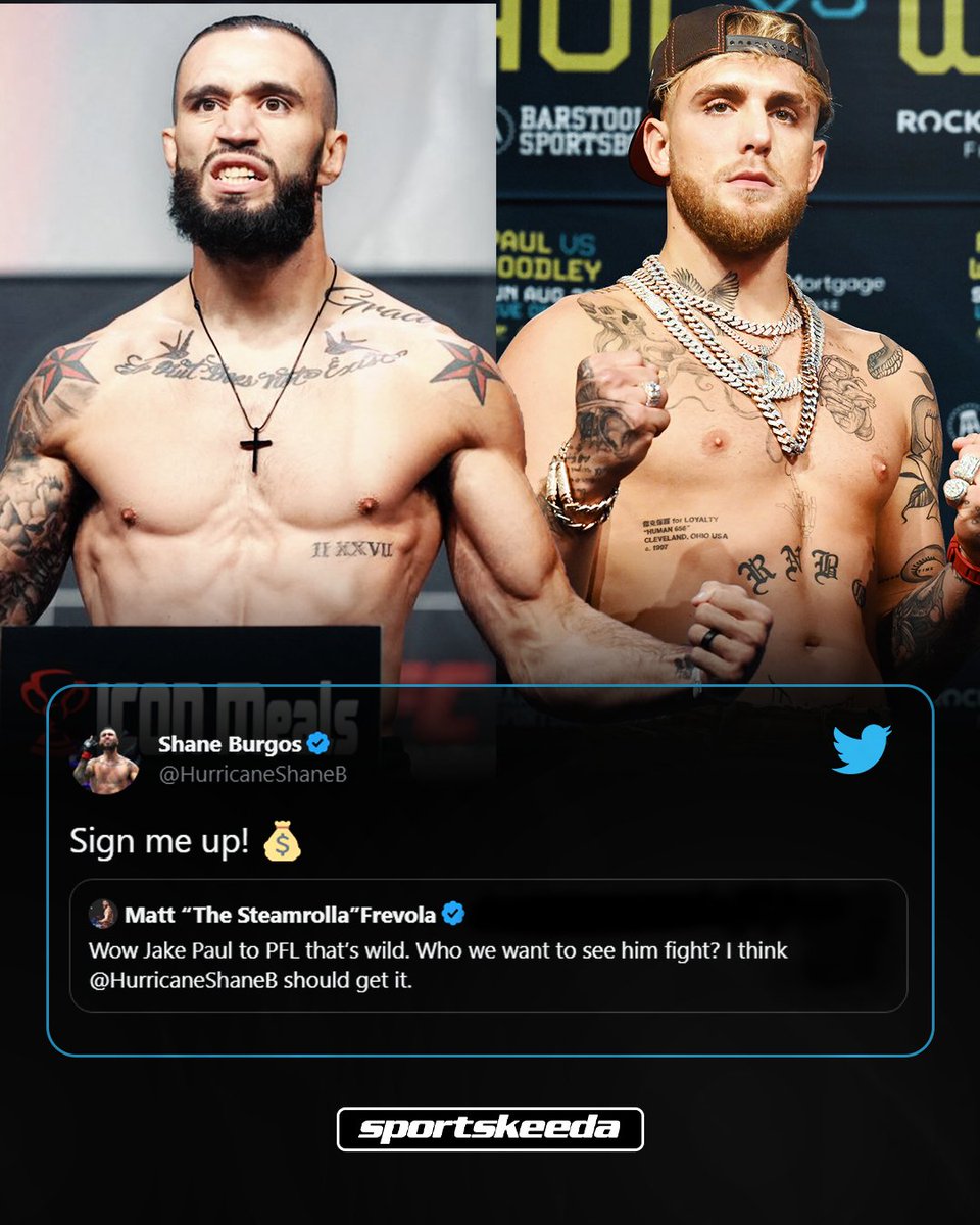 Shane Burgos vs. Jake Paul? 🤔

#MMA #PFL | <a href="/HurricaneShaneB/">Shane Burgos</a>