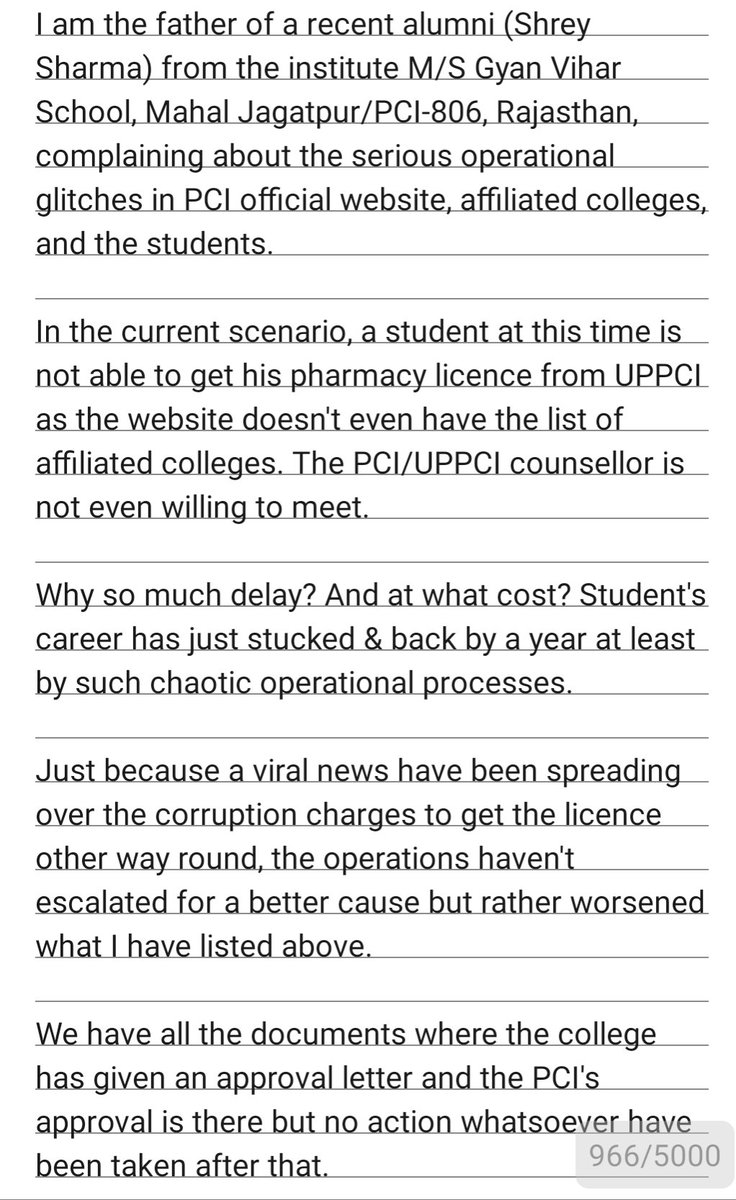 UmeshSh32441450's tweet image. @President_PCI @brajeshpathakup @UPCMOffice @UpPharmacy @Pharmadept @Pharmacist_News @montu9689 @UMMCPharmacy @ESCPNews @PMOIndia @PMO_NaMo @Gyan_Vihar @aajtak @ZeeNews  @Educationtuks @ndtv @studentcouncil @UPEducationNew1 @AmarUjalaNews @DelhiPolice @Uppolice @Kapilverma87