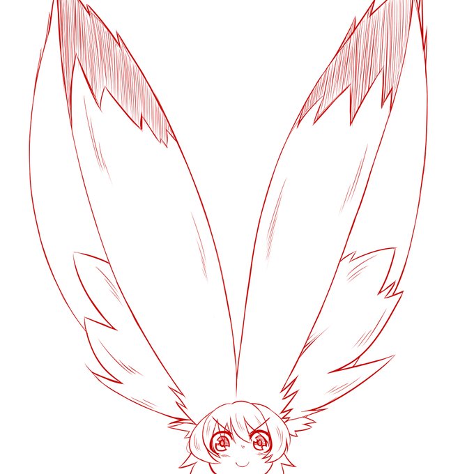 「ケモ耳はどれだけ大きく描いてもいい」って話のときに描いたやつ 