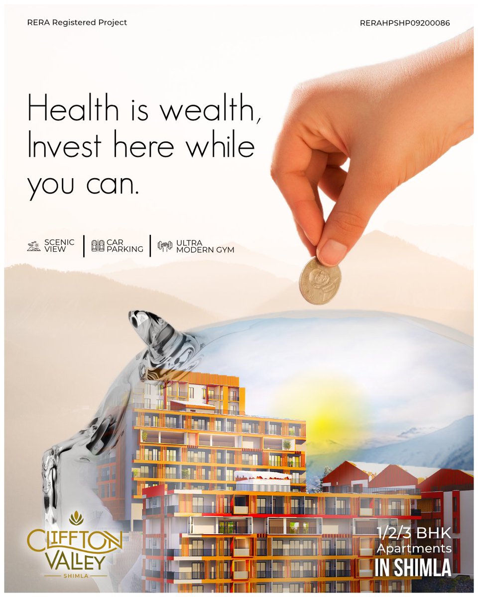cliffton_valley's tweet photo. Health is wealth, Invest here while you can.
Cliffton Valley, Shimla
.
.
.⁠
.⁠
.⁠
#luxury #1bhk #2bhk #3bhk #nature #Clifftonvalley #shimla #Flatsforsale #fresh #goodhealth #charming #happy #propertyforsale #himachal #propertyinhimachal #propertyinshimla⁠ #flatsinshimla https://t.co/38QyoKpTAo