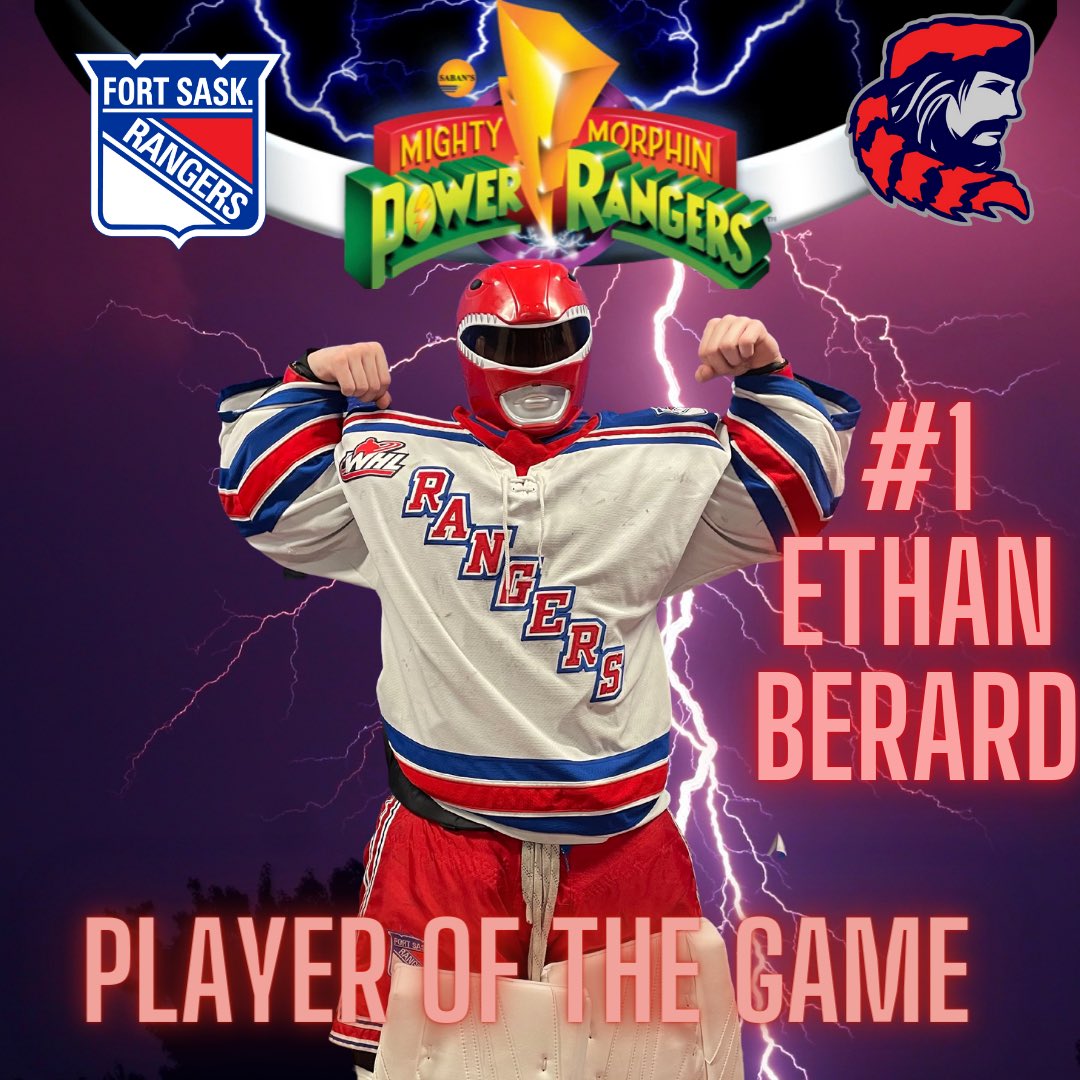 RAC_U15_AAA's tweet photo. The Power Ranger of the Game goes to Ethan Berard for his 43 save performance!!!!! #GoGoPowerRanger #RedBuckets https://t.co/5zUru1vVk1